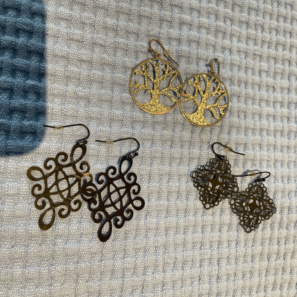 Handmade earrings (set of 3)